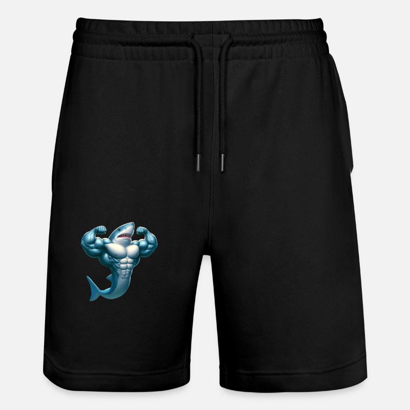 Requin génial - Short de jogging bio TRAINER Stanley/Stella unisexe - noir