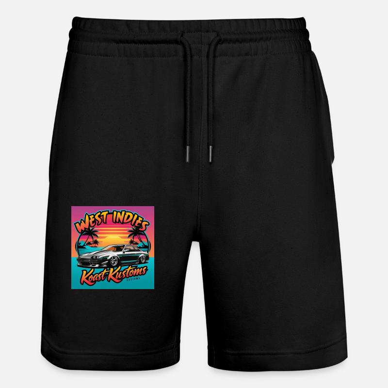 West Indies Koast Kustoms 1 - Short de jogging bio TRAINER Stanley/Stella unisexe - noir