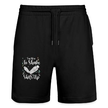 Blender Alcohol Celebrations - Stanley/Stella Trainer Unisex Organic Jogging Shorts - black - Front - Nik (191cm) & Marisol (170cm)