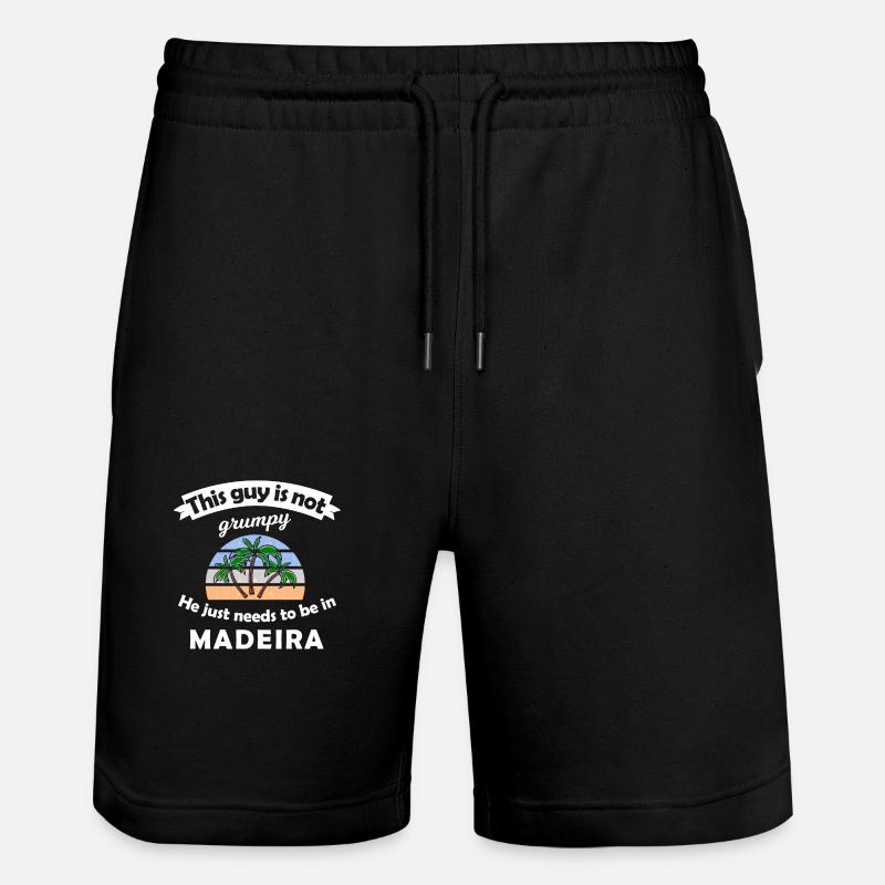 Vacances à Madère - Short de jogging bio TRAINER Stanley/Stella unisexe - noir