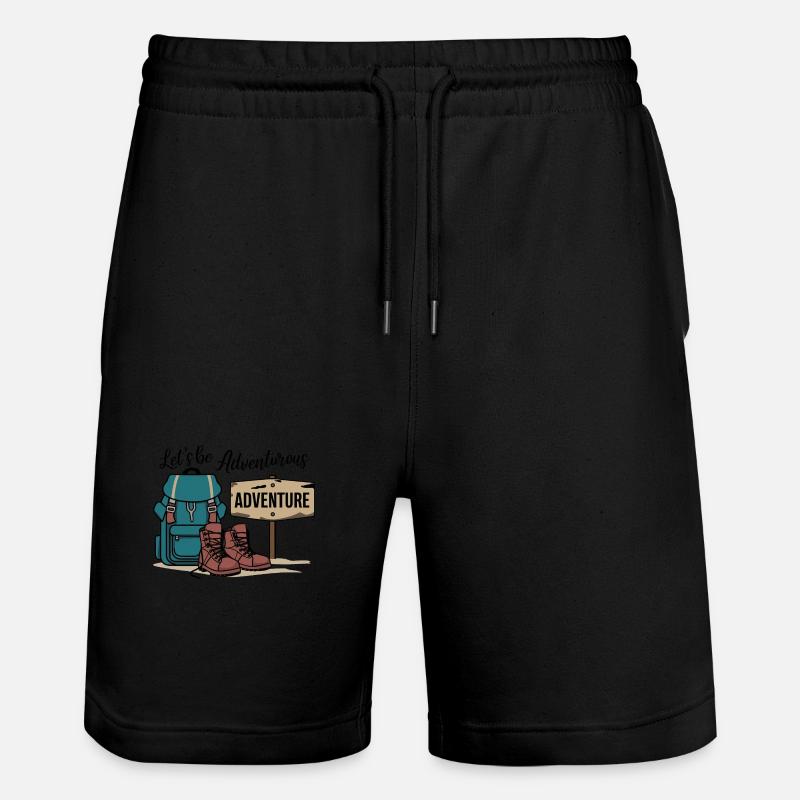 Let's be adventurous. - Stanley/Stella Trainer Unisex Organic Jogging Shorts - black