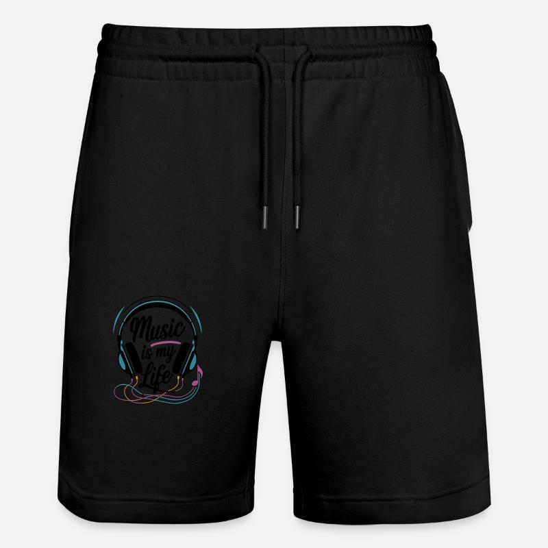 La musique, c’est ma vie - Short de jogging bio TRAINER Stanley/Stella unisexe - noir