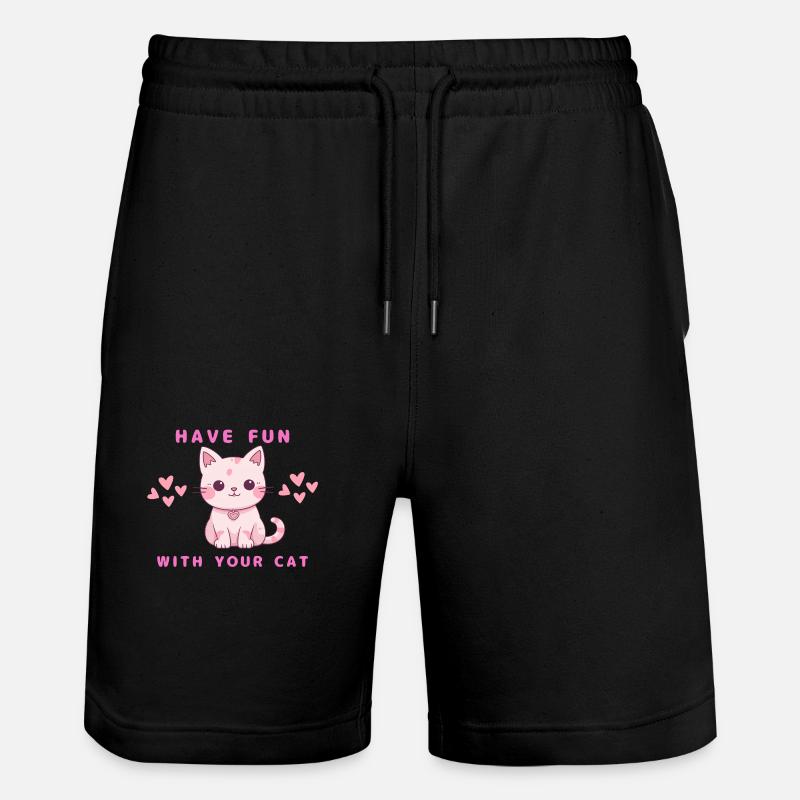 Amusez-vous avec votre chat - Short de jogging bio TRAINER Stanley/Stella unisexe - noir