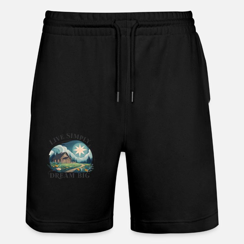 Vivre simplement, rêver grand - Short de jogging bio TRAINER Stanley/Stella unisexe - noir