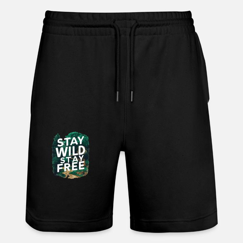 Restez sauvage, restez libre - Short de jogging bio TRAINER Stanley/Stella unisexe - noir
