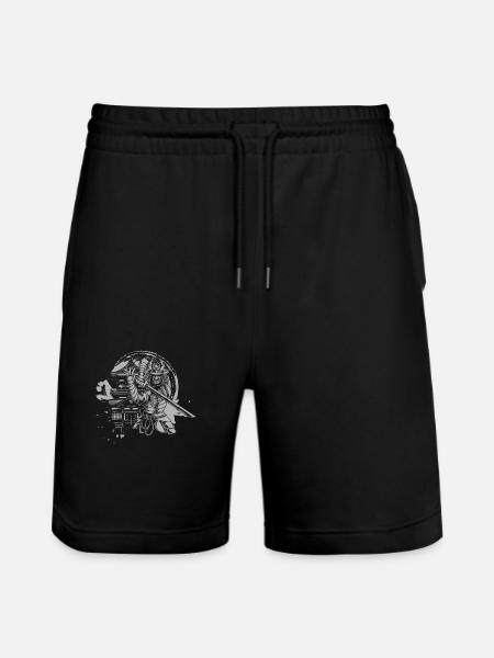Asia Dragon Mythology - Stanley/Stella Trainer Unisex Organic Jogging Shorts - black