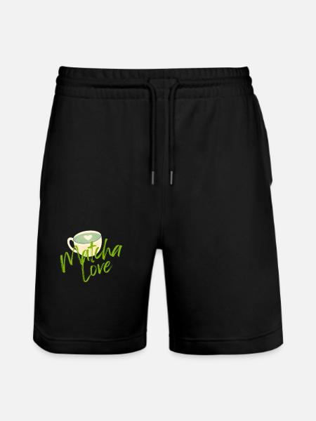 Matcha Liebe - Stanley/Stella Unisex Bio Joggingshorts Trainer - Schwarz