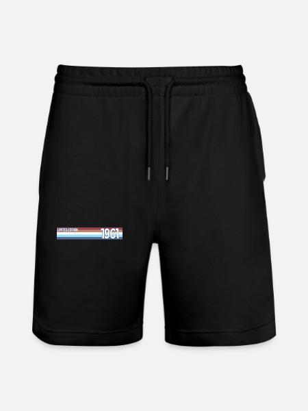 Retro 1961 Limited Edition - Stanley/Stella Trainer Unisex Organic Jogging Shorts - black