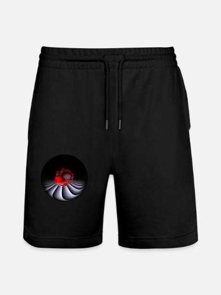 Design mit Fisheye-Kamera - Stanley/Stella Unisex Bio Joggingshorts Trainer  - Schwarz