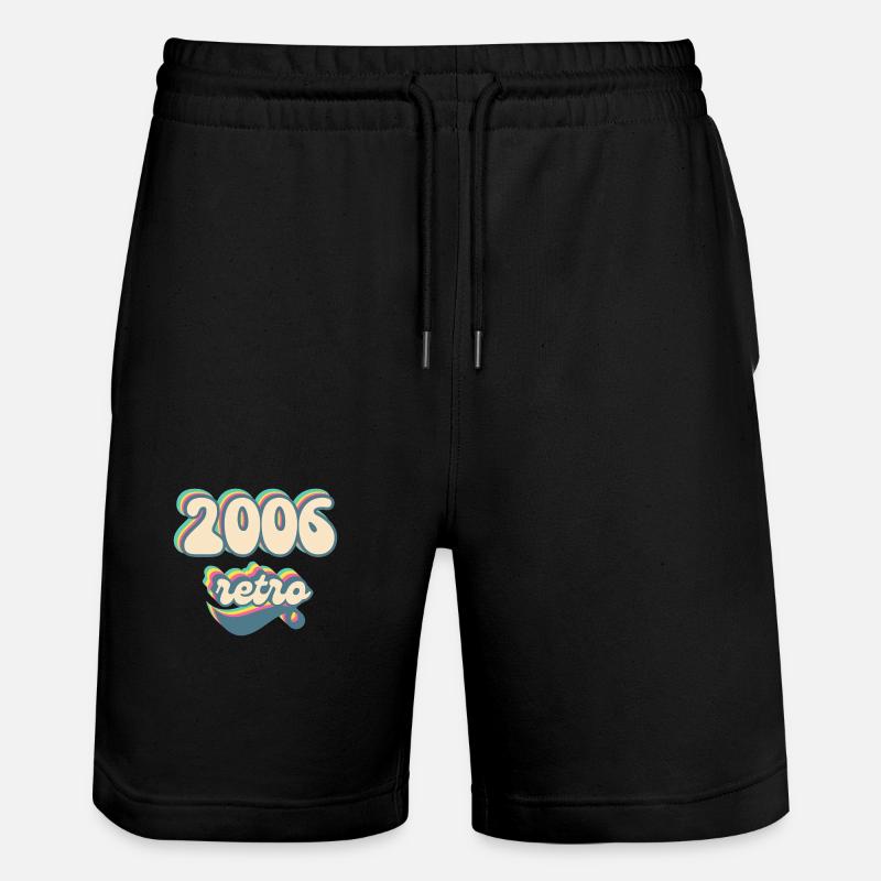 2006 retro idée cadeau - Short de jogging bio TRAINER Stanley/Stella unisexe - noir