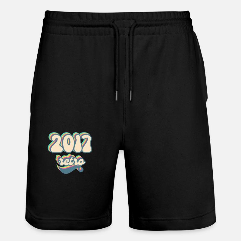 2017 retro idée cadeau - Short de jogging bio TRAINER Stanley/Stella unisexe - noir