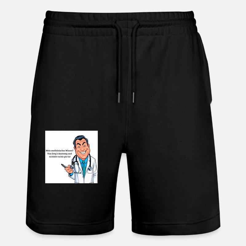 Drôles de médecins - Short de jogging bio TRAINER Stanley/Stella unisexe - noir