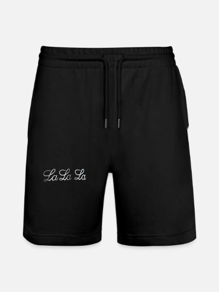 LA LA LA - Stanley/Stella Trainer Unisex Organic Jogging Shorts - black