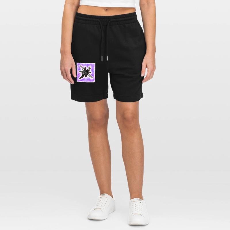 Creative patterned blob on violet Stanley/Stella Trainer Unisex Organic Jogging Shorts