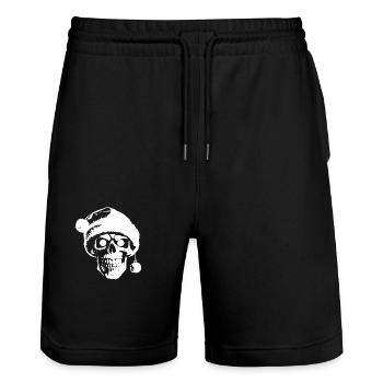 BONNET DE NOEL SKULL - Short de jogging bio TRAINER Stanley/Stella unisexe - noir - Devant - Nik (191cm) & Marisol (170cm)