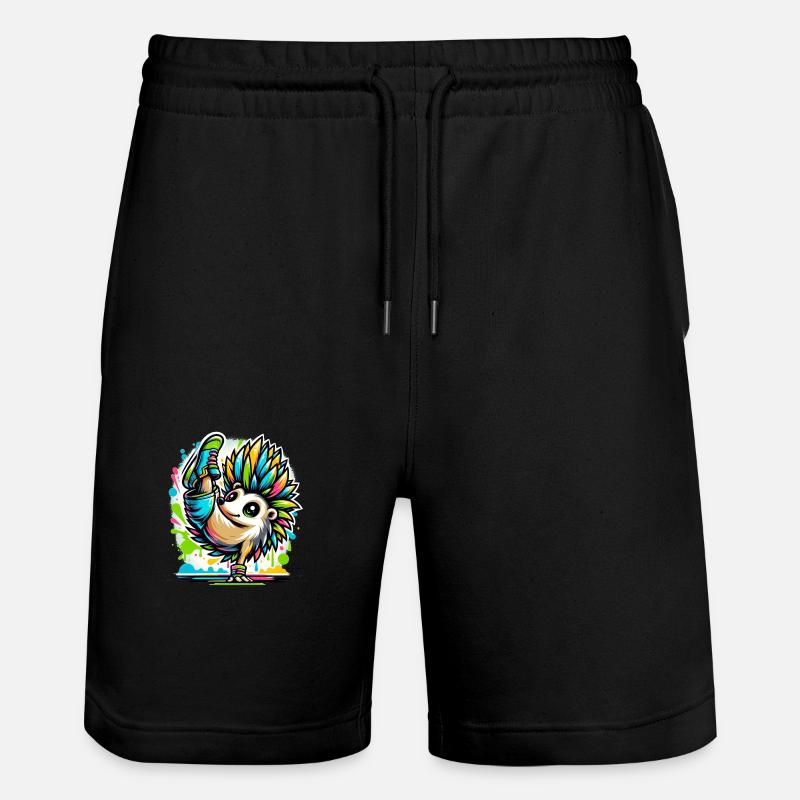 Hérisson Cool Breakdance Danse - Short de jogging bio TRAINER Stanley/Stella unisexe - noir