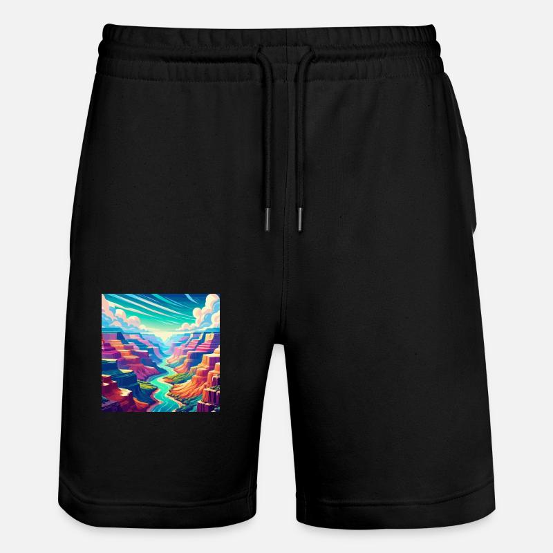 Canyon coloré - Short de jogging bio TRAINER Stanley/Stella unisexe - noir