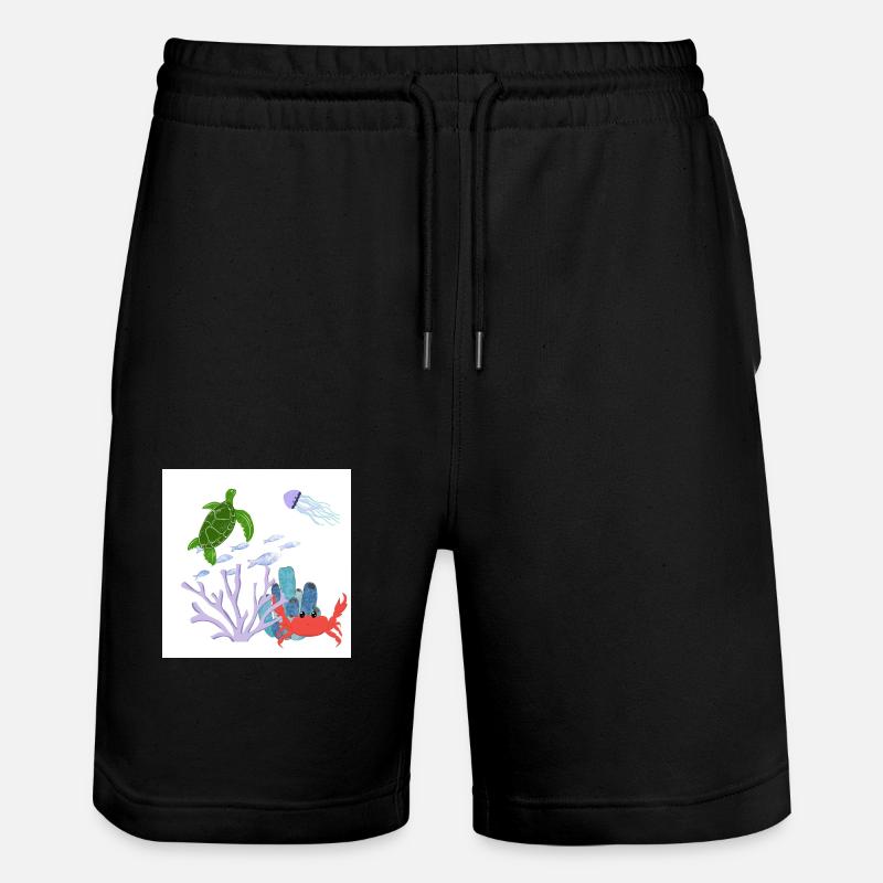 Récif corallien - Short de jogging bio TRAINER Stanley/Stella unisexe - noir