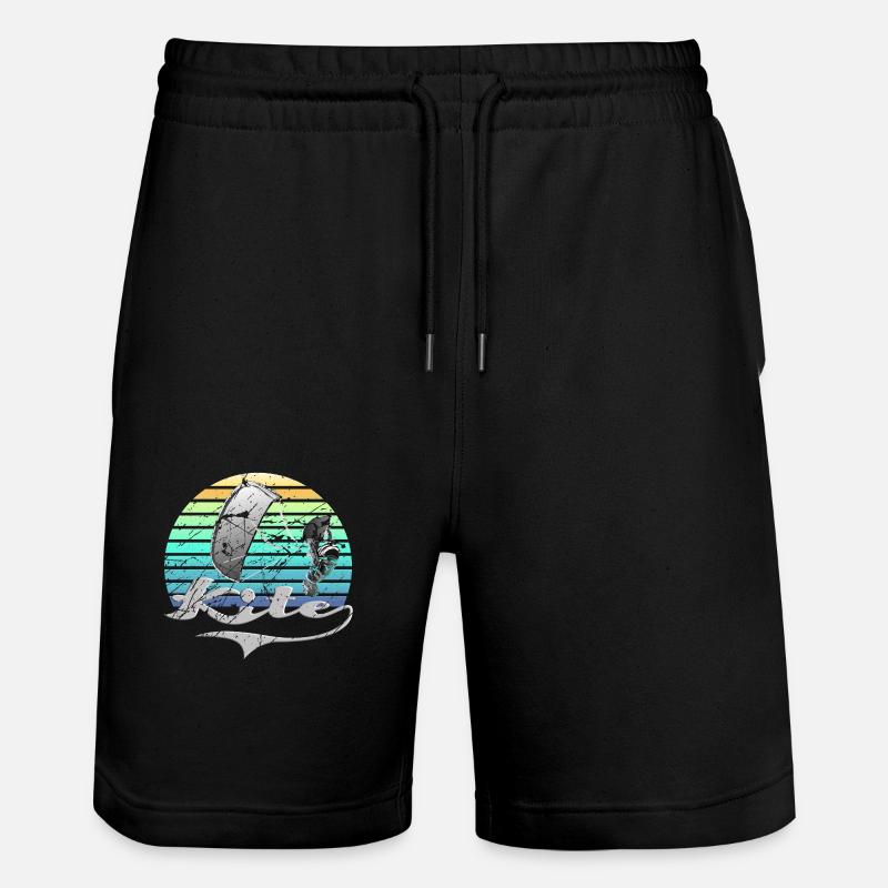 Kitesurf rétro - Short de jogging bio TRAINER Stanley/Stella unisexe - noir