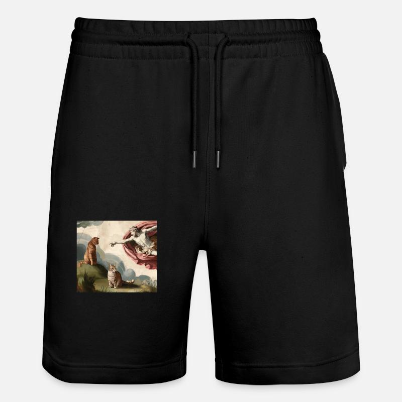 Michelangelo Chat - Short de jogging bio TRAINER Stanley/Stella unisexe - noir