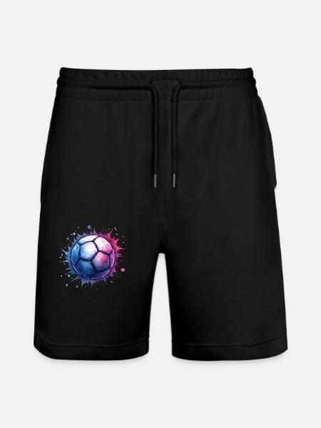 handball geschenkideen - handballer - Stanley/Stella Unisex Bio Joggingshorts Trainer  - Schwarz