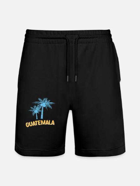 Guatemala Guatemala - Stanley/Stella Trainer Unisex Organic Jogging Shorts - black