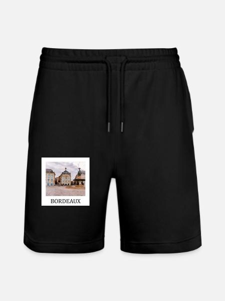 Bordeaux, France - Stanley/Stella Trainer Unisex Organic Jogging Shorts - black