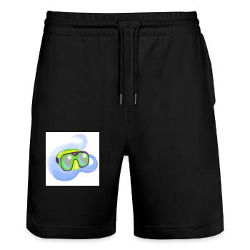 Diving Goggles - Stanley/Stella Trainer Unisex Organic Jogging Shorts - black - Front - Nik (191cm) & Marisol (170cm)