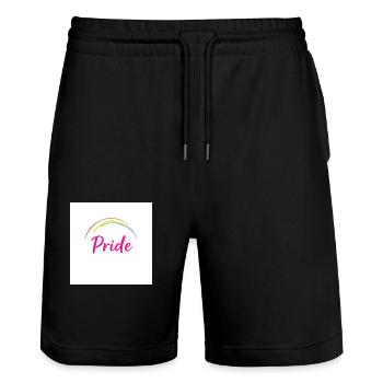 Orgueil - Short de jogging bio TRAINER Stanley/Stella unisexe - noir - Devant - Nik (191cm) & Marisol (170cm)