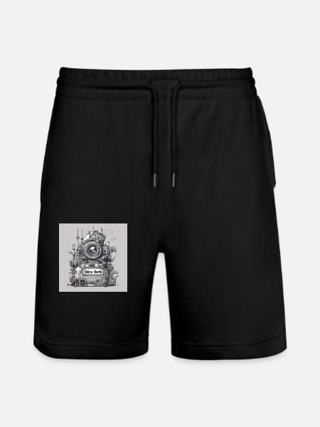 Berlin Planet - Stanley/Stella Unisex Bio Joggingshorts Trainer - Schwarz