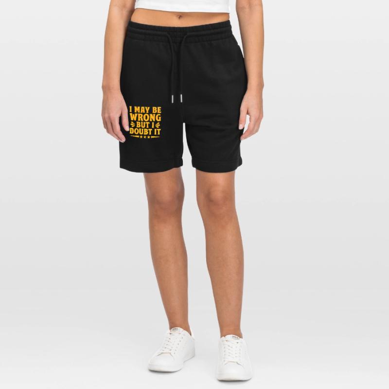 I May Be Wrong But I Doubt It Sarcasm Sarcastic Stanley/Stella Trainer Unisex Organic Jogging Shorts