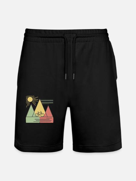 Cycling Touring - Stanley/Stella Trainer Unisex Organic Jogging Shorts - black