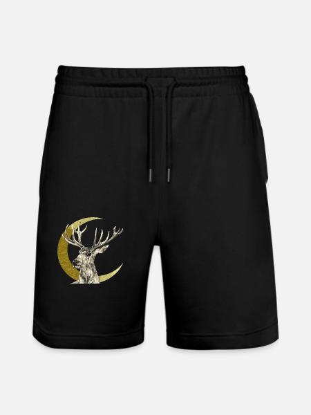 Hirsch - Stanley/Stella Unisex Bio Joggingshorts Trainer - Schwarz