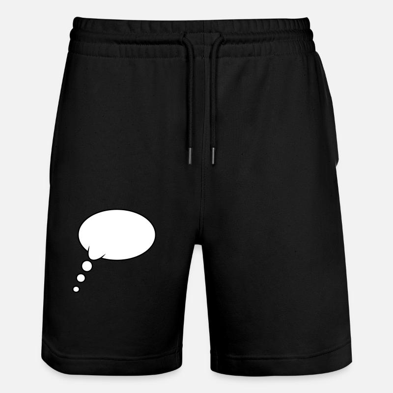 Denkblase Design - Stanley/Stella Unisex Bio Joggingshorts Trainer  - Schwarz