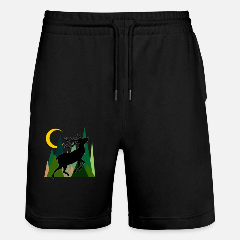 Hirsch - Stanley/Stella Unisex Bio Joggingshorts Trainer  - Schwarz
