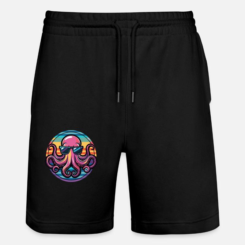 Octopus Cool BD - Short de jogging bio TRAINER Stanley/Stella unisexe - noir