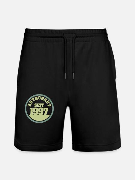 Born in 1997 - Stanley/Stella Trainer Unisex Organic Jogging Shorts - black
