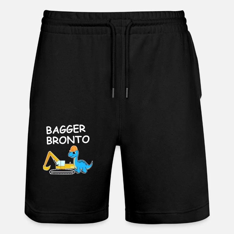 Bagger Bronto - Stanley/Stella Unisex Bio Joggingshorts Trainer  - Schwarz