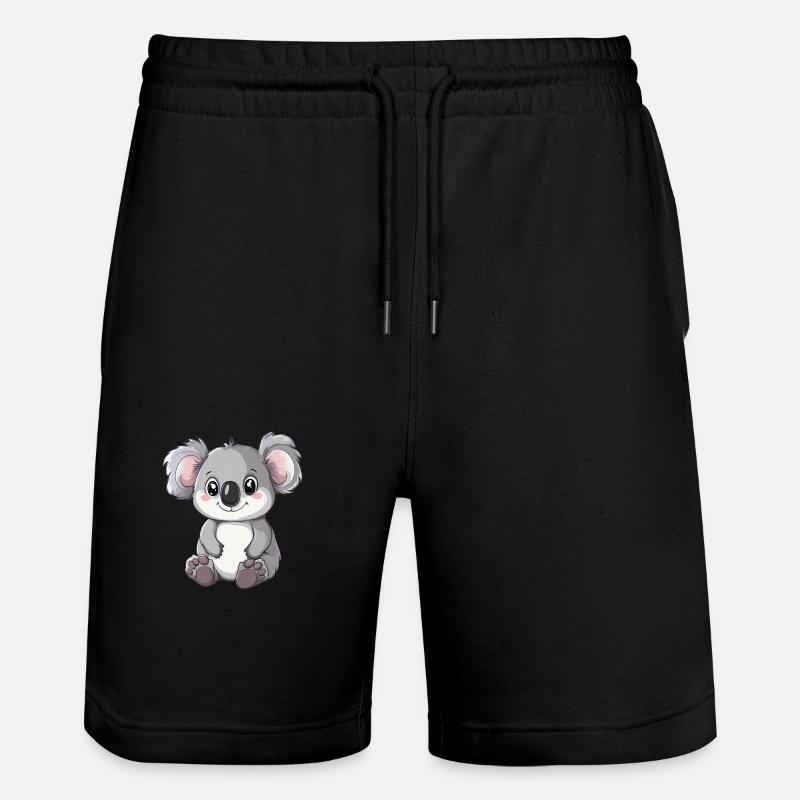 Mignon bébé koala - Short de jogging bio TRAINER Stanley/Stella unisexe - noir