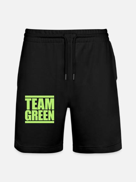 Logo Team Green - Stanley/Stella Trainer Unisex Organic Jogging Shorts - black