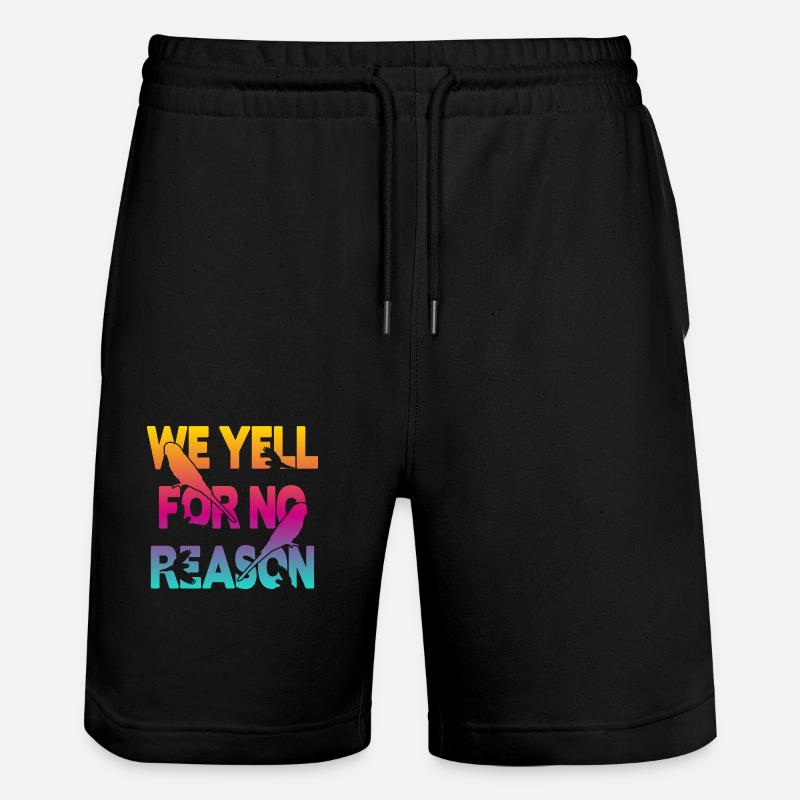 Nous crions sans raison - Perruche - Short de jogging bio TRAINER Stanley/Stella unisexe - noir