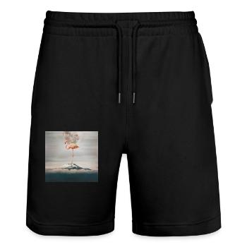 Rêve Flamant rose - Short de jogging bio TRAINER Stanley/Stella unisexe - noir - Devant - Nik (191cm) & Marisol (170cm)