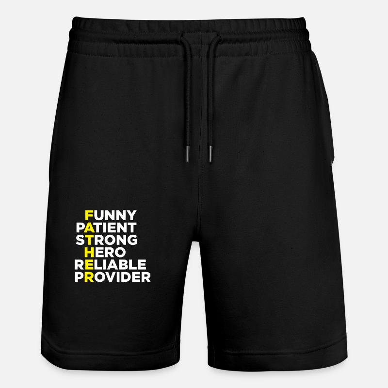 SIGNIFICATION DU PÈRE - Short de jogging bio TRAINER Stanley/Stella unisexe - noir