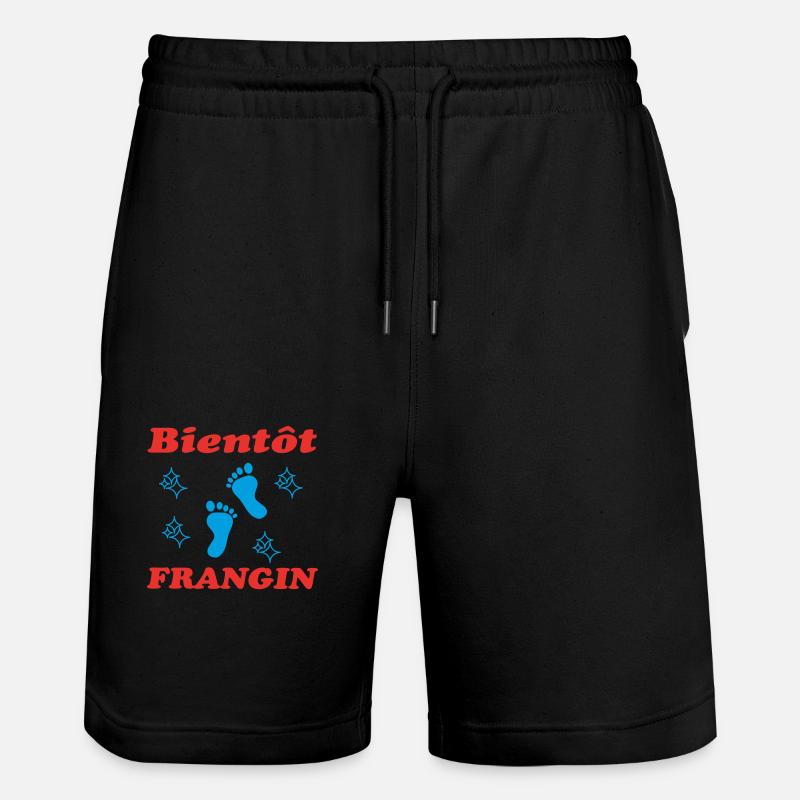 BIENTOT FRANGIN - Short de jogging bio TRAINER Stanley/Stella unisexe - noir