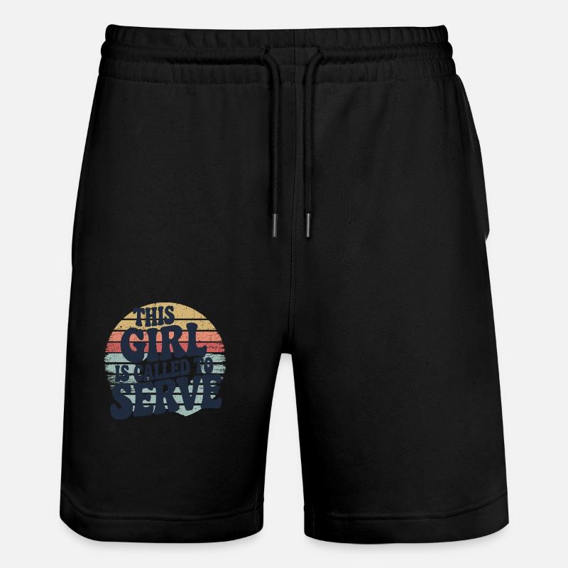 Chemin de foi d’un missionnaire - Short de jogging bio TRAINER Stanley/Stella unisexe - noir