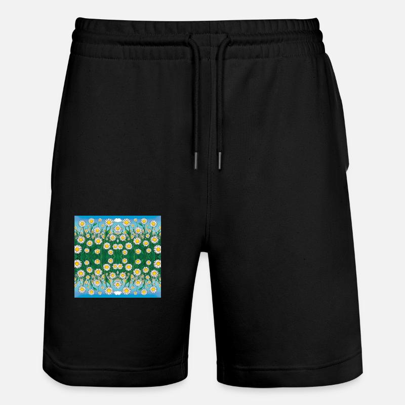 Texture de la margarita - Short de jogging bio TRAINER Stanley/Stella unisexe - noir