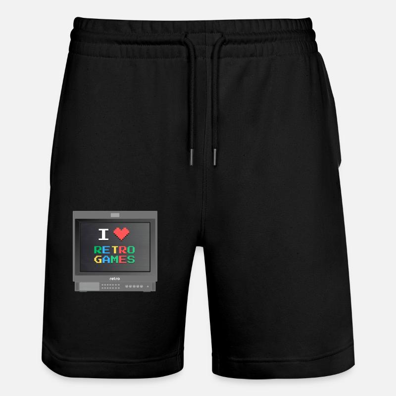 PVM Lover - Retrogames (Noir) - Short de jogging bio TRAINER Stanley/Stella unisexe - noir