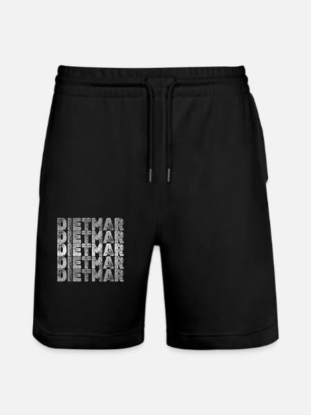Dietmar Dietmar - Stanley/Stella Unisex Bio Joggingshorts Trainer  - Schwarz