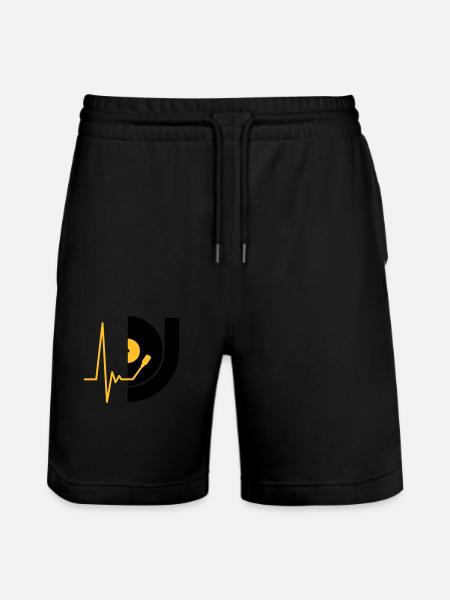 music_pulse_dj - Stanley/Stella Trainer Unisex Organic Jogging Shorts - black