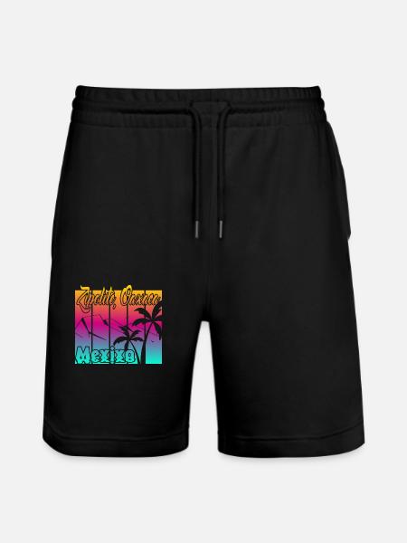Zipolite Oaxaca - Stanley/Stella Trainer Unisex Organic Jogging Shorts - black